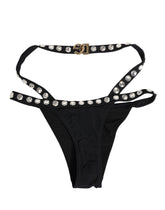 Dolce & Gabbana Zwart Kristallen Bikini Broekje Badmode