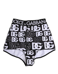 Dolce & Gabbana Black White DG Logo Waistband Girdle Underwear