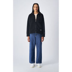 Champion Black Polyester Full-Length Jacket