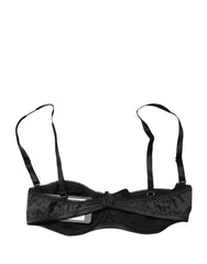 Dolce & Gabbana Black Semi-Pad Underwire Balconette Bra Underwear