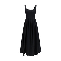 Max Mara Black Cotton Casual Dress