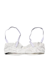 Dolce & Gabbana White Semi-Pad Underwire Balconette Bra Underwear