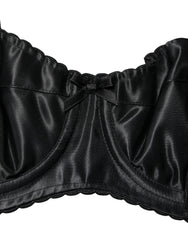 Dolce & Gabbana Black Semi-Pad Underwire Balconette Bra Underwear