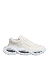 Dolce & Gabbana White Slip On Wave Low Top Sneakers Shoes