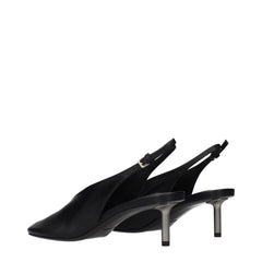 Jil Sander Black Leather High Heel Pumps