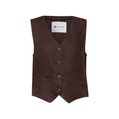 Street One Brown Linen Waistcoat
