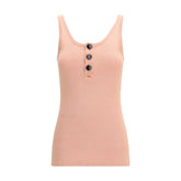 Chloé Multicolor Cotton Sleeveles T-Shirt
