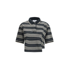 Isabel Marant Étoile Black Cotton Polo Shirt
