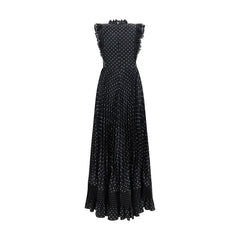 Self-Portrait Black Polyester Casual Dress