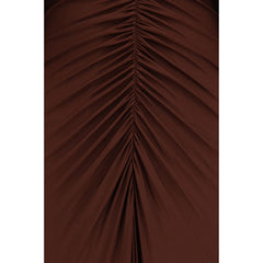 Self-Portrait Brown Viscose Casual Dress