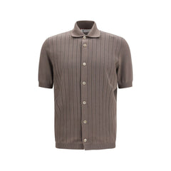 Brunello Cucinelli Brown Cotton Shortsleeve Shirt