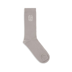 Brunello Cucinelli Beige Cotton Socks