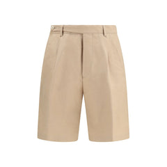 Brunello Cucinelli Beige Cotton Bermuda Shorts