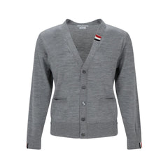 Thom Browne Gray Virgin Wool Cardigan