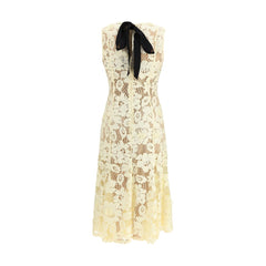 Self-Portrait Bicolor Polyester Casual Dress