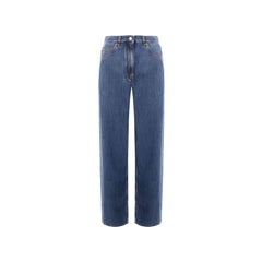 Valentino Blue Cotton Jeans Denim
