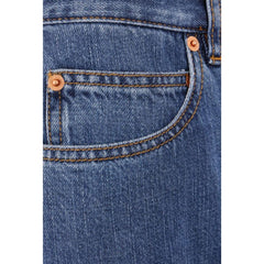 Valentino Blue Cotton Jeans Denim