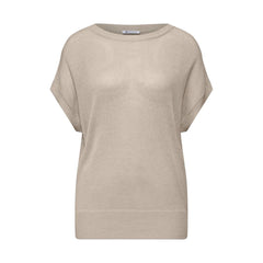 Street One Beige Viscose Sleeveles Sweater