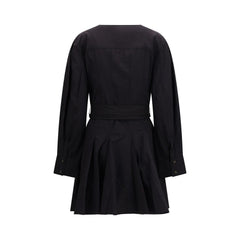 Ganni Black Cotton Casual Dress
