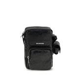 Balenciaga Black Lamb Ovis Aries Aries Shoulder Bag