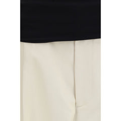 Darkpark Beige Cotton Casual Pants