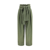 Balmain Bicolor Cotton Casual Pants