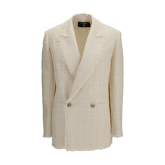 Balmain Beige Polyester Jackets And Coat