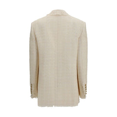 Balmain Beige Polyester Jackets And Coat