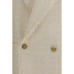 Balmain Beige Polyester Jackets And Coat