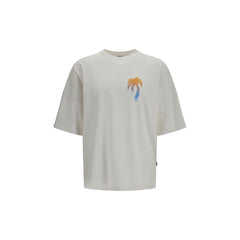 Palm Angels White Cotton T-Shirt