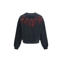 Palm Angels Black Cotton Sweatshirt