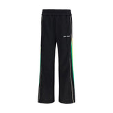Palm Angels Black Polyester Athletic Pants