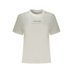 Calvin Klein White Cotton Women T-Shirt