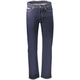 Calvin Klein Blue Cotton Men's Jean Crafted for Elegance and Comfort