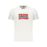 Napapijri White Cotton Men's T-Shirt