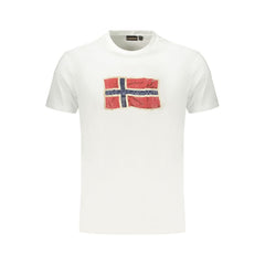 Napapijri White Cotton Men's T-Shirt