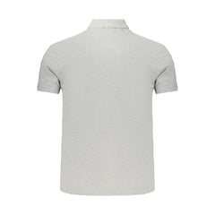 Napapijri Gray Cotton Men's Polo Shirt