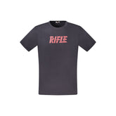 Rifle Blue Cotton Men's T-Shirt