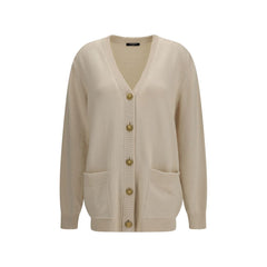 Balmain Beige Cotton Cardigan