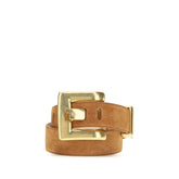 Balmain Brown Calf Leather Bos Taurus Regular Belt