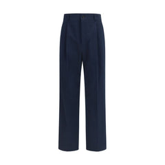 Valentino Garavani Blue Cotton Casual Pants