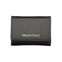 Mario Valentino Black Polyurethane Women's Wallet