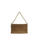 Gucci Brown Suede Leather Handbag