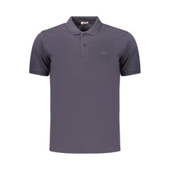 Rifle Blue Cotton Men's Polo