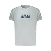 Rifle Light Blue Cotton Men's T-Shirt