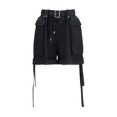 Alexander McQueen Black Cotton Bermuda Shorts
