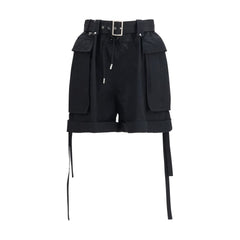 Alexander McQueen Black Cotton Bermuda Shorts