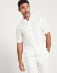 Brunello Cucinelli White Cotton Shortsleeve Shirt