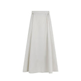 Herno Gray Elastane Long Skirt