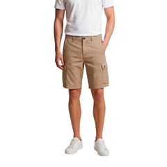 Lyle & Scott Beige Cotton Bermuda Shorts